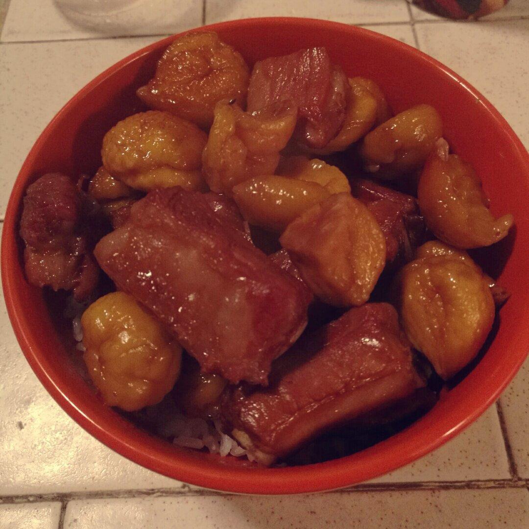 板栗烧排骨