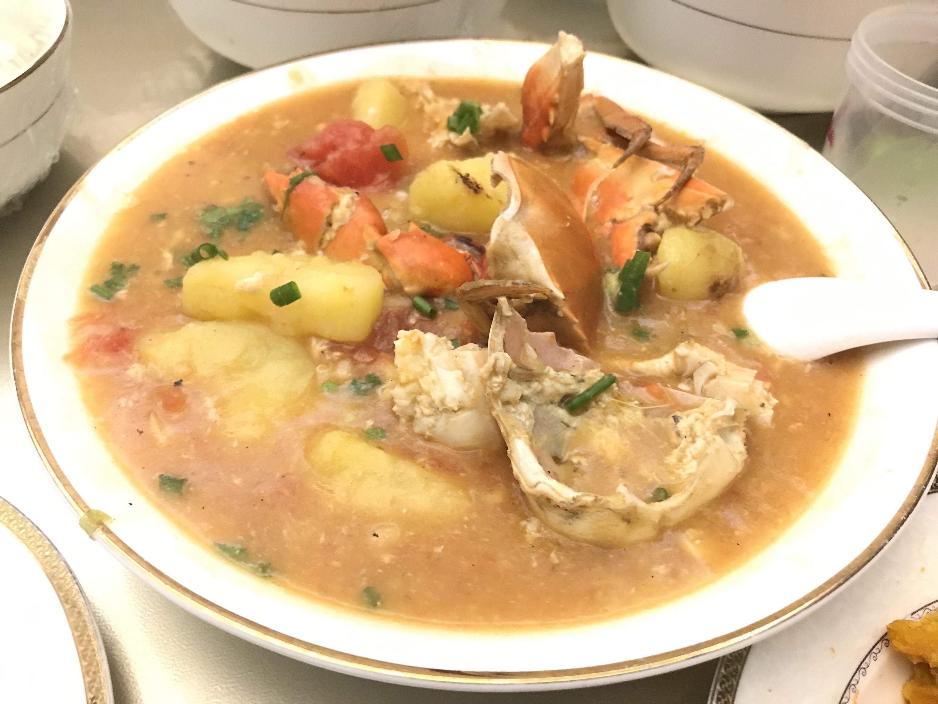 青蟹 土豆番茄 浓汤#中餐 汤类的做法