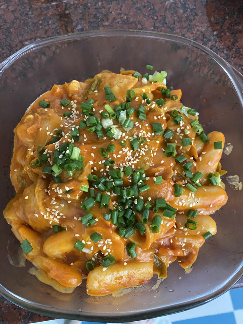 韩式辣炒年糕（or网红芝士套路之芝心年糕）