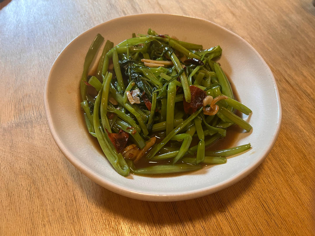 【泰式】虾酱空心菜