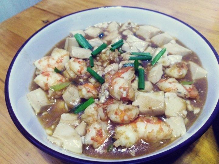 虾仁豆腐
