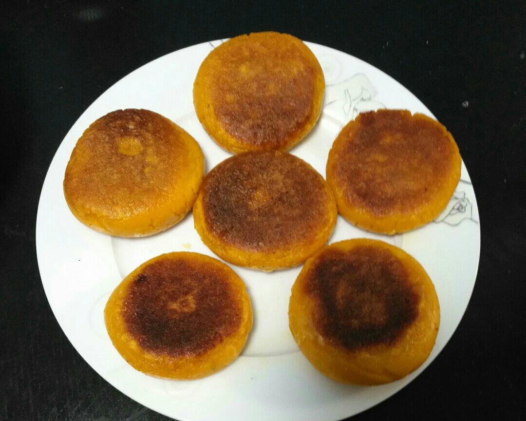 超快手超简单芝士培根南瓜饼