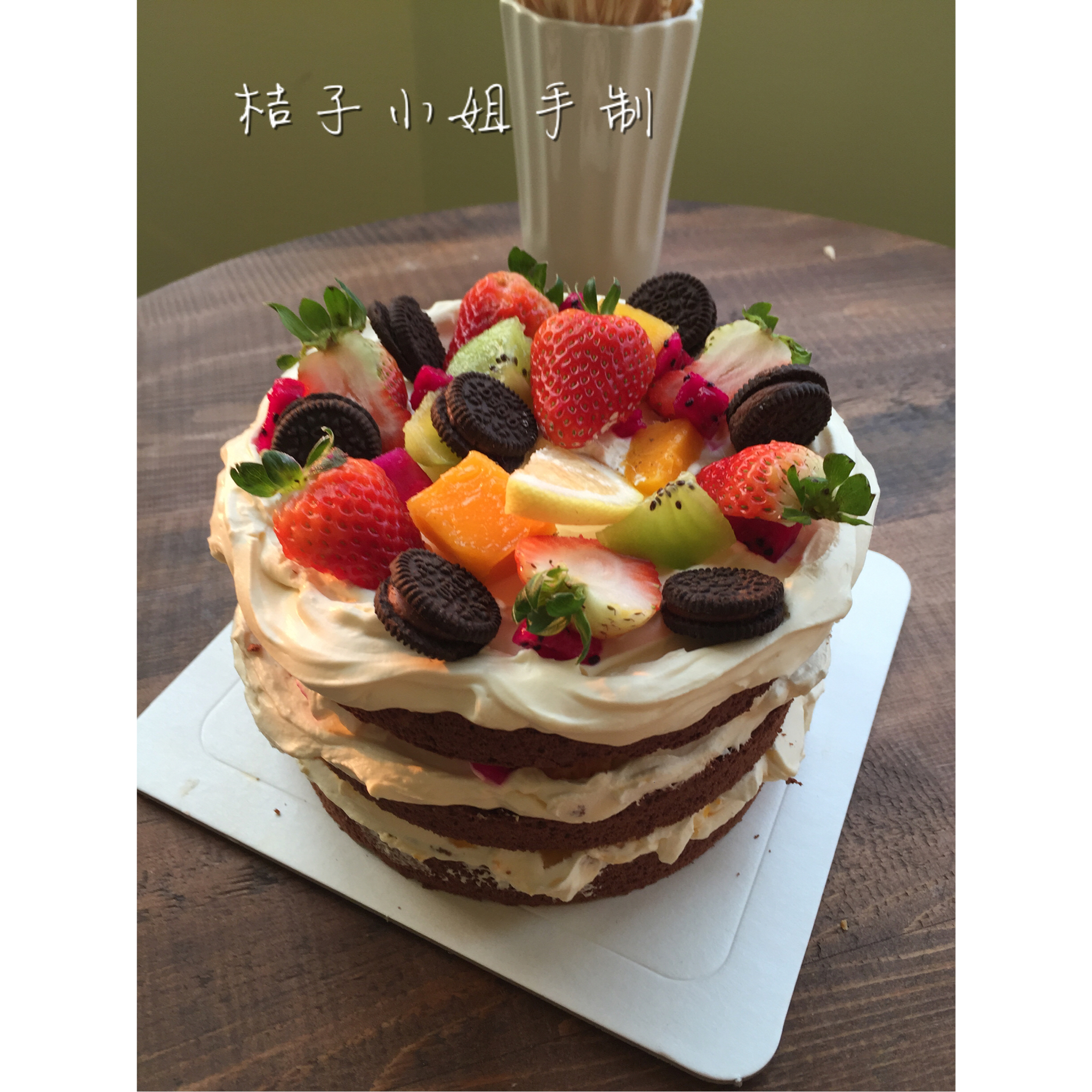 圣诞“裸蛋糕”