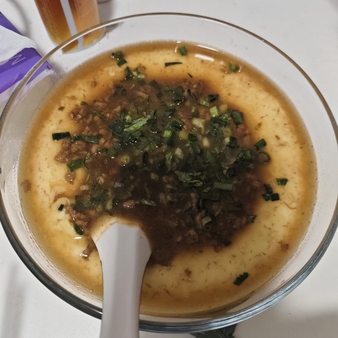 比布丁还要嫩！巨好吃又营养的肉末水蒸蛋