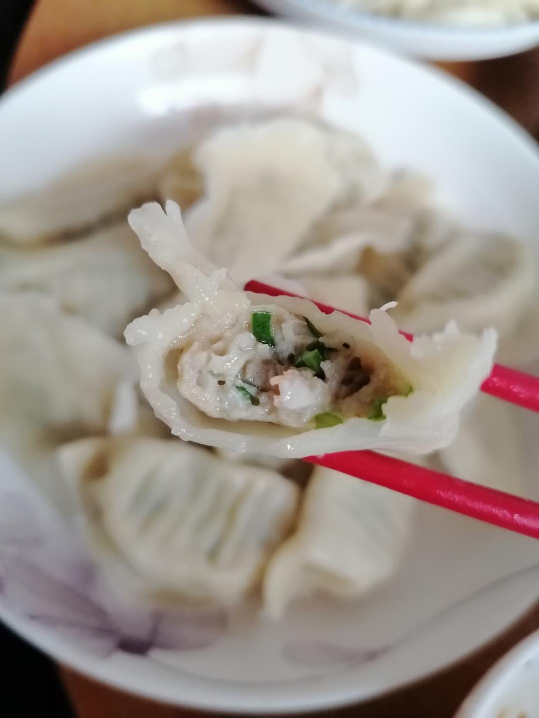 鲜虾鲅鱼馅饺子