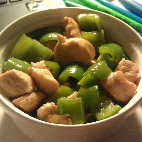 5分钟速食--青椒炒鸡脯