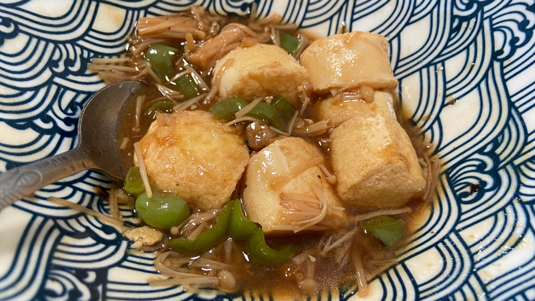 超级下饭菜--金针菇日本豆腐