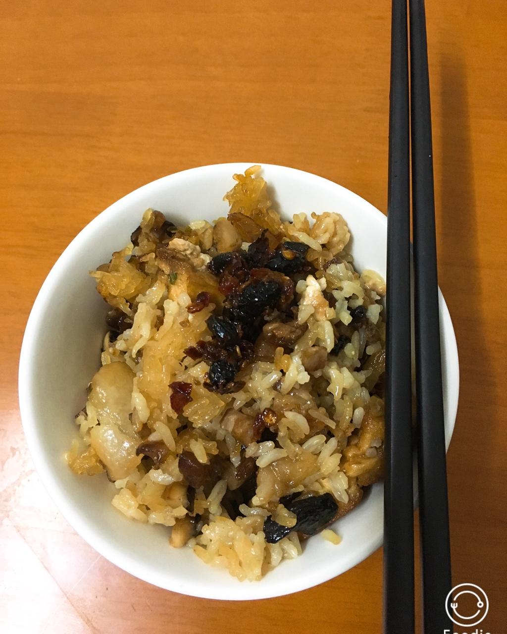 电饭锅版香菇腊肠饭