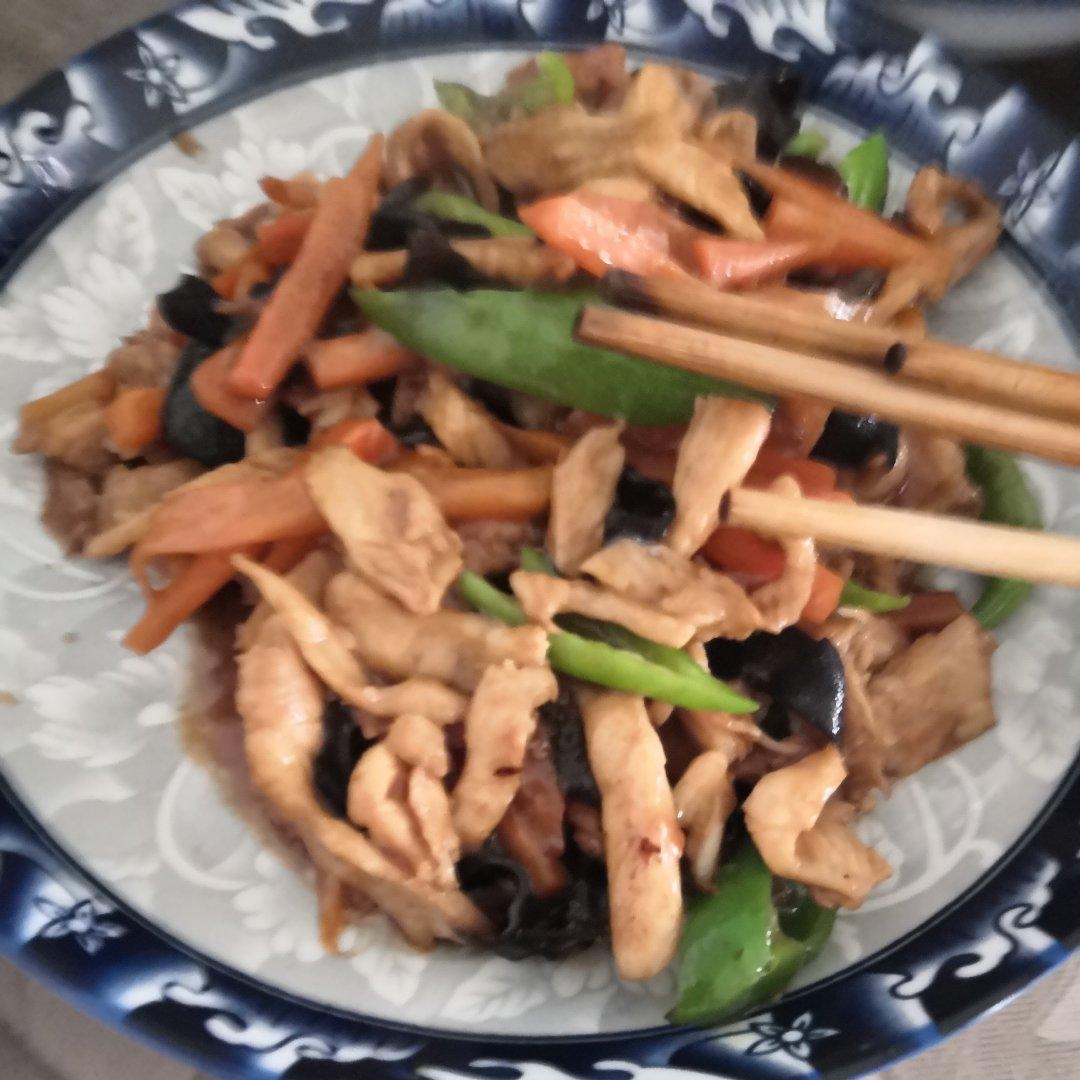 无敌下饭低脂鸡胸肉版鱼香肉丝