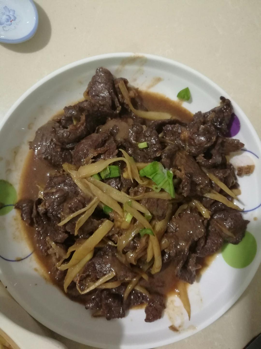 生姜炒牛肉