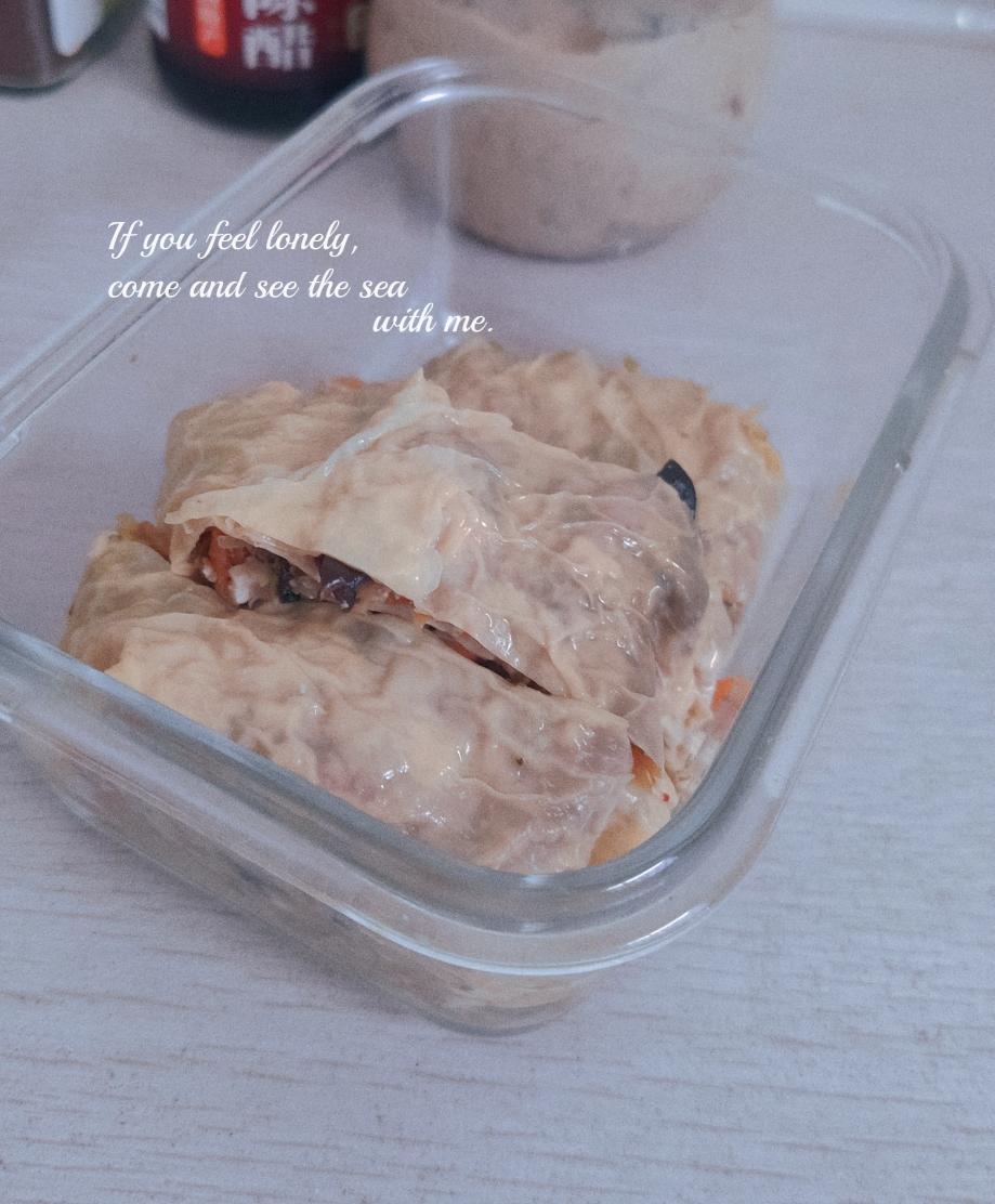 蔬菜海鲜豆皮卷的做法
