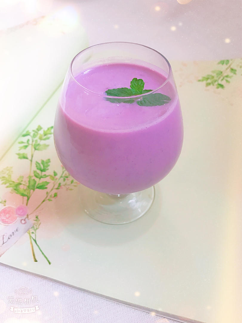紫薯奶昔  健康又美味
