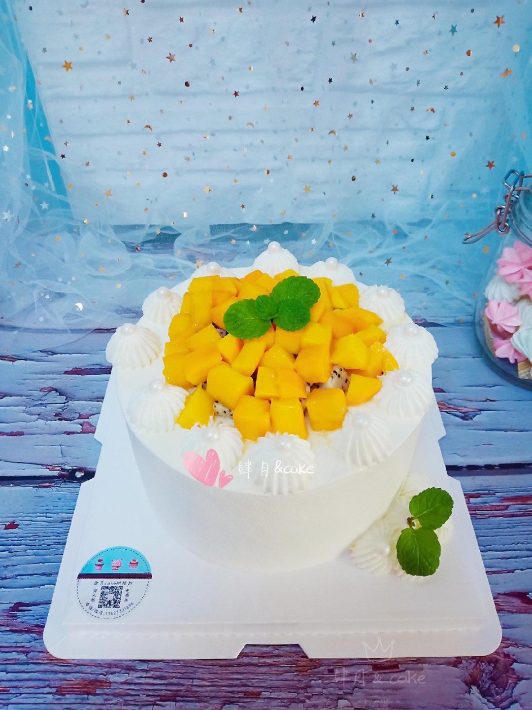 八寸戚风蛋糕（生日蛋糕坯）附六寸配单