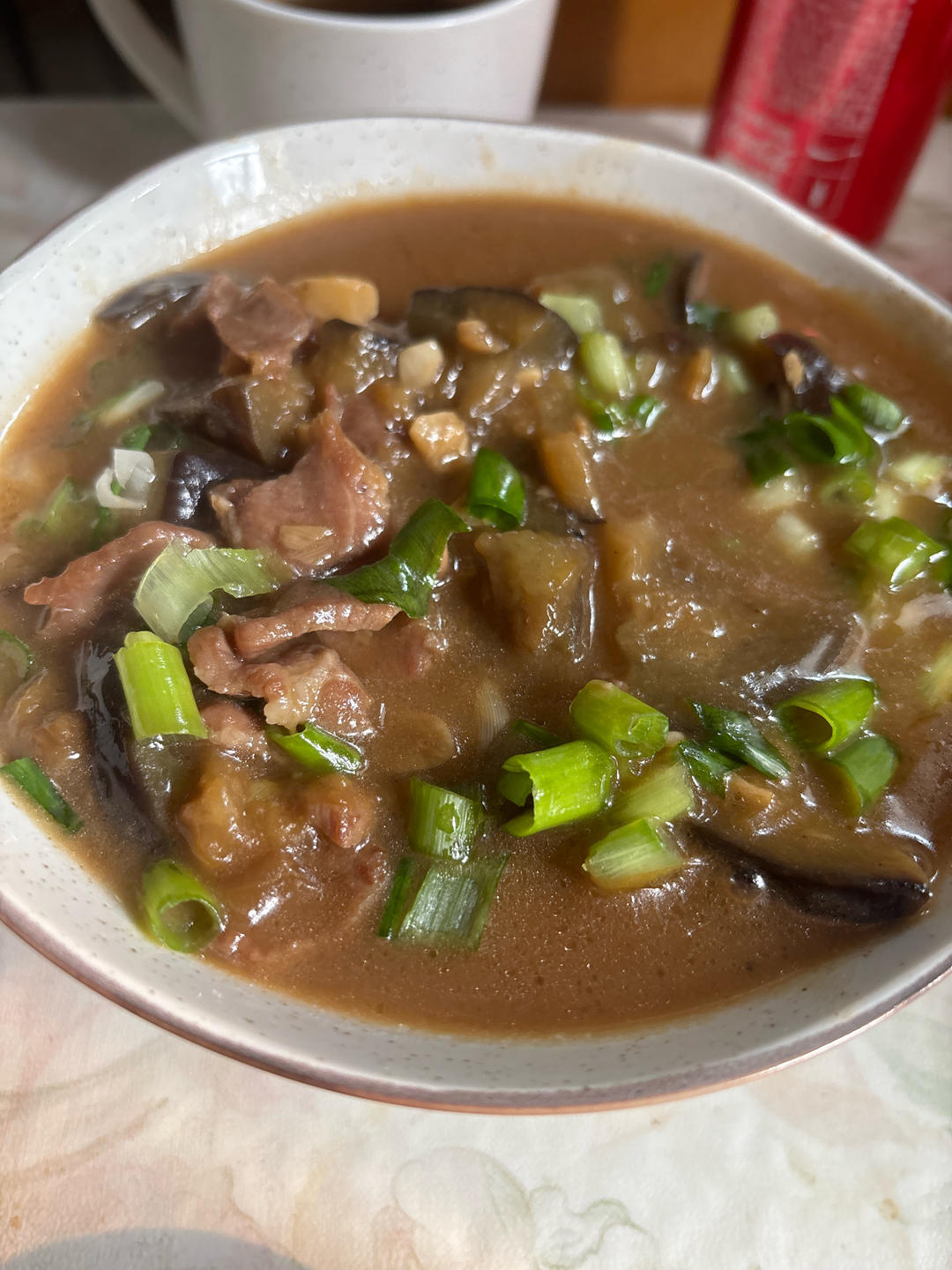 少油版茄子炒肉