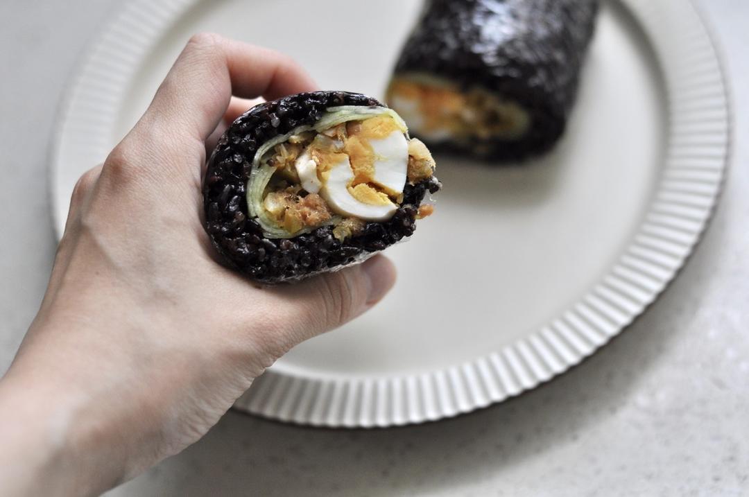 超简易减脂紫米饭团