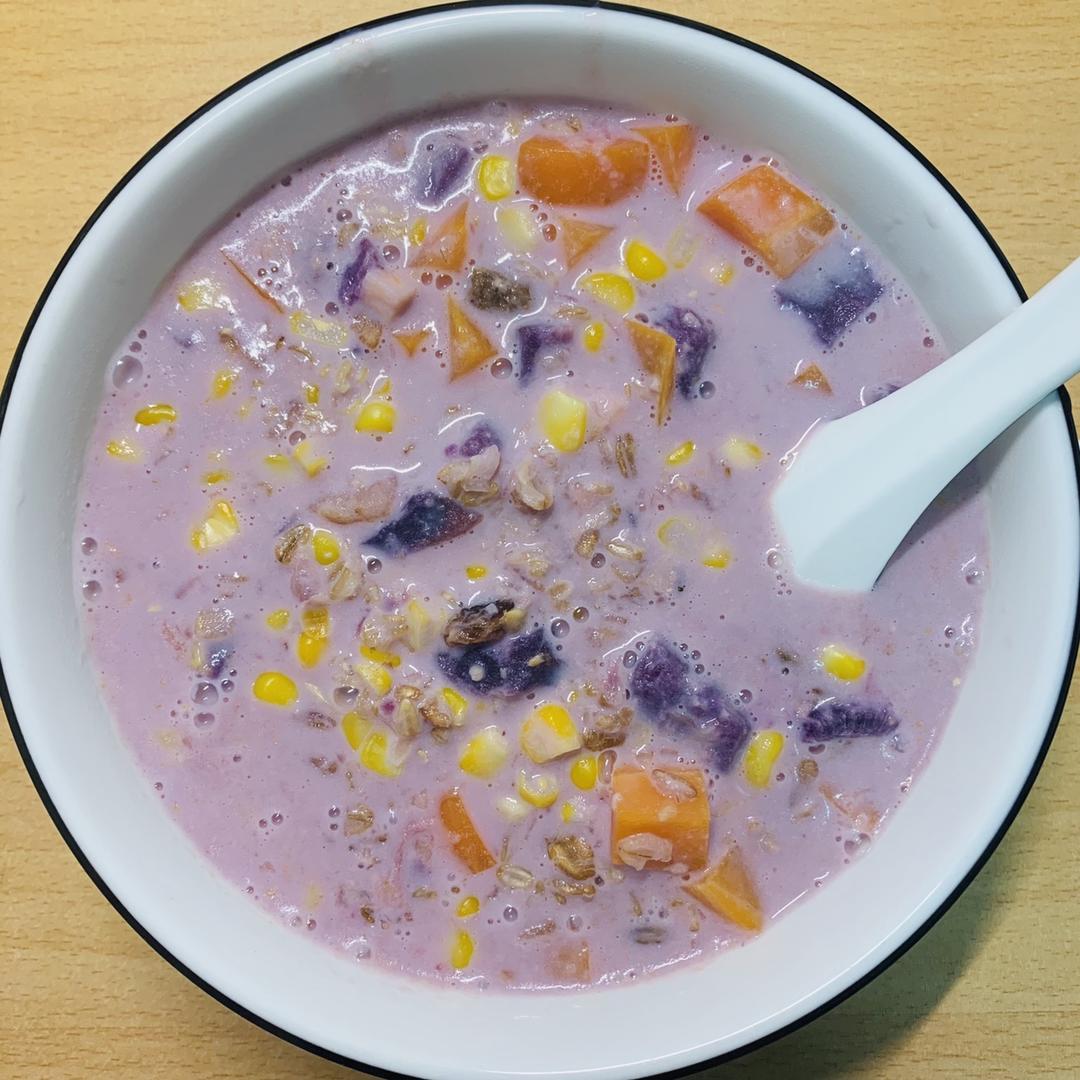 紫薯玉米牛奶燕麦粥（减肥）