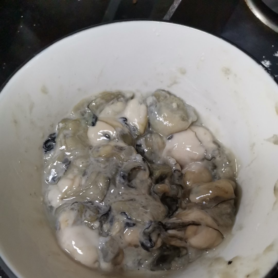 海蛎炣豆腐的做法 步骤7