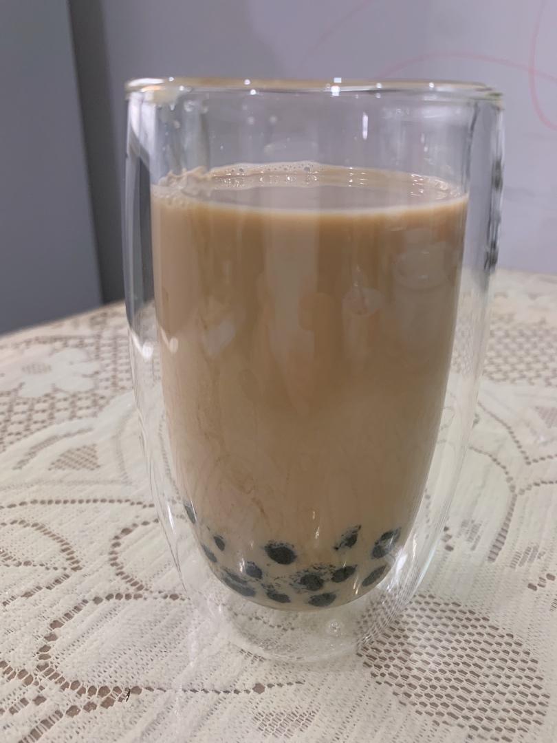 【ZOE菜谱】快手版珍珠奶茶！！好喝不胖！！！
