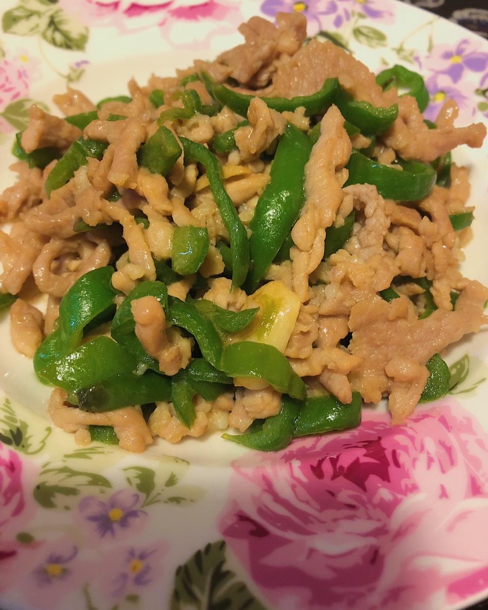 青椒炒肉丝
