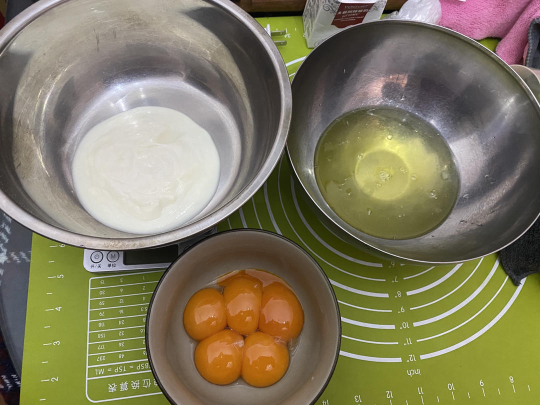 🍼好吃不胖—无油无水酸奶戚风蛋糕