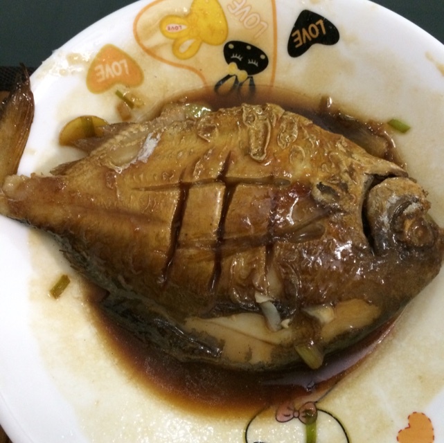 家常红烧鲳鱼