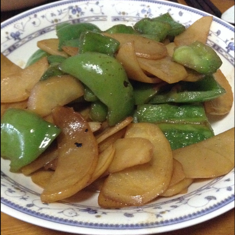 懒人版青椒土豆片