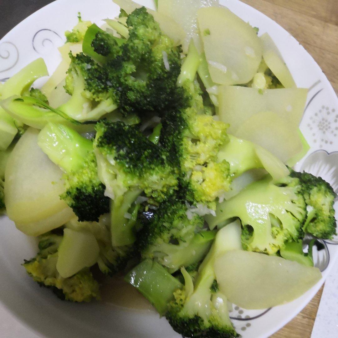 蒜蓉西兰花土豆片