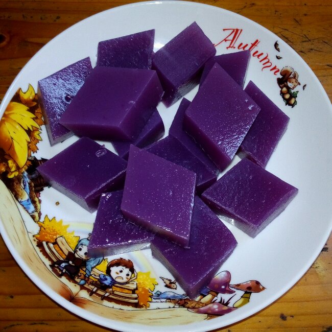 紫薯桂花马蹄糕