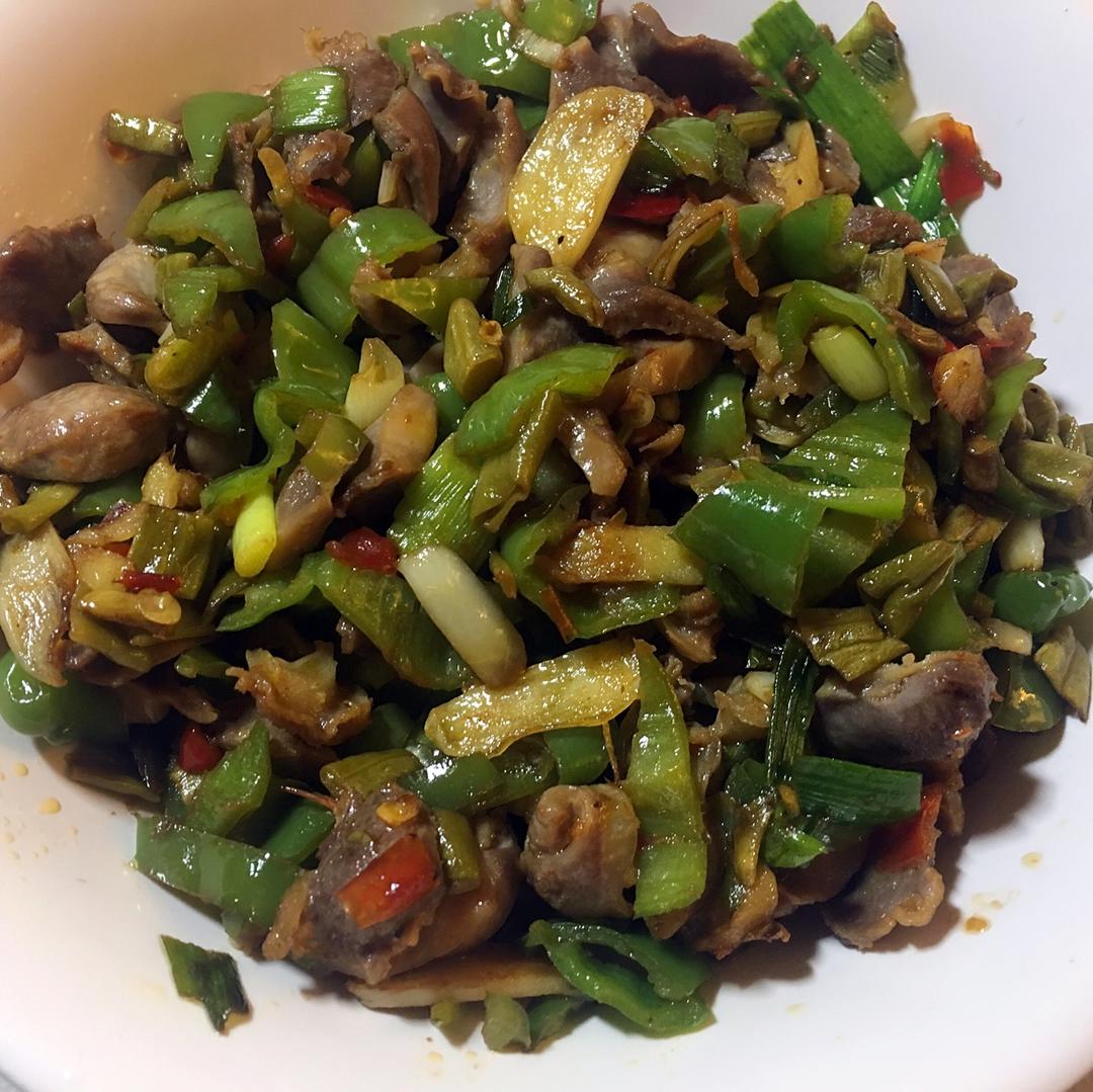 小炒鸡胗