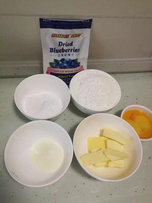 蓝莓椰蓉奶酥小饼的做法 步骤1