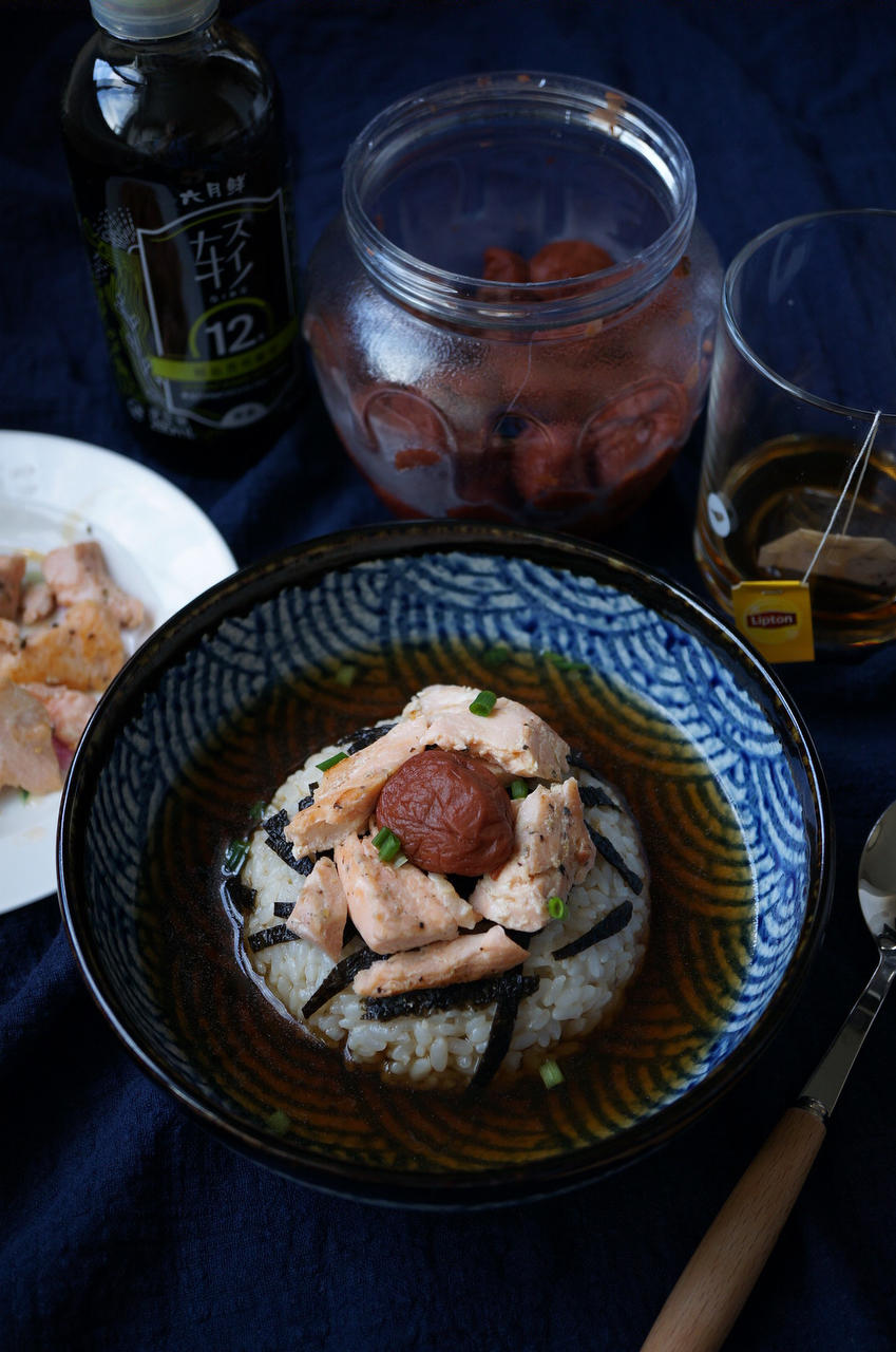 深夜食堂|日式三文鱼梅子茶泡饭
