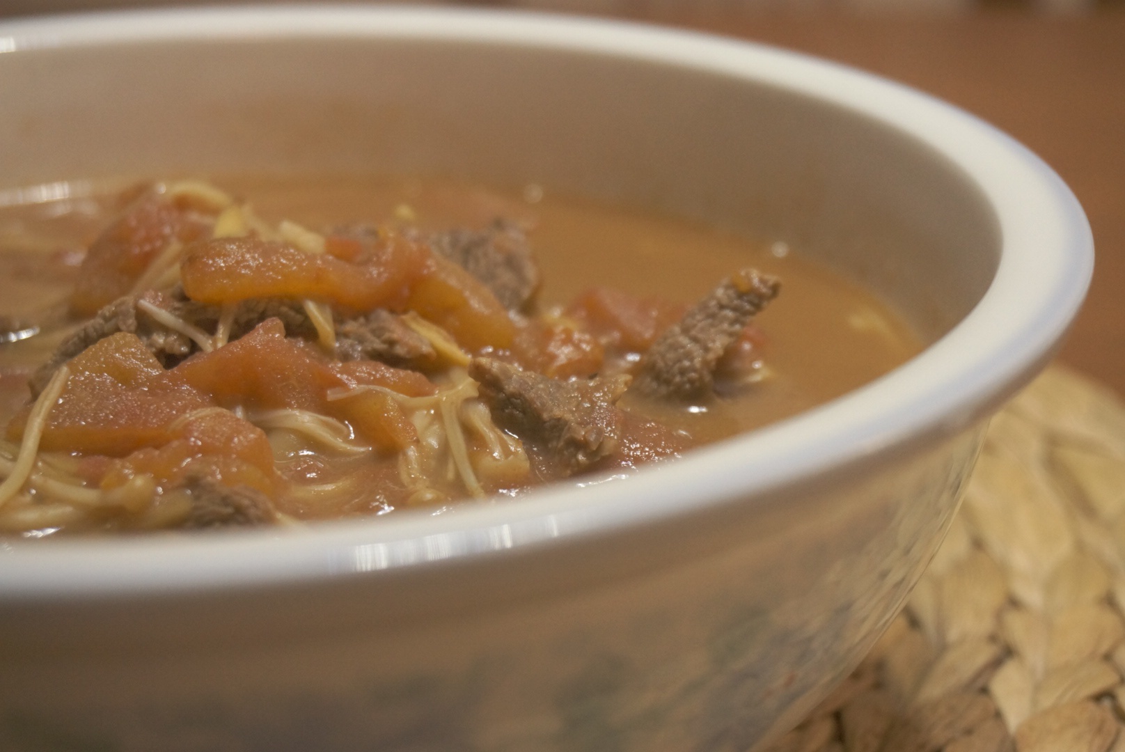 番茄滑牛肉汤