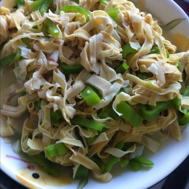 东北尖椒干豆腐