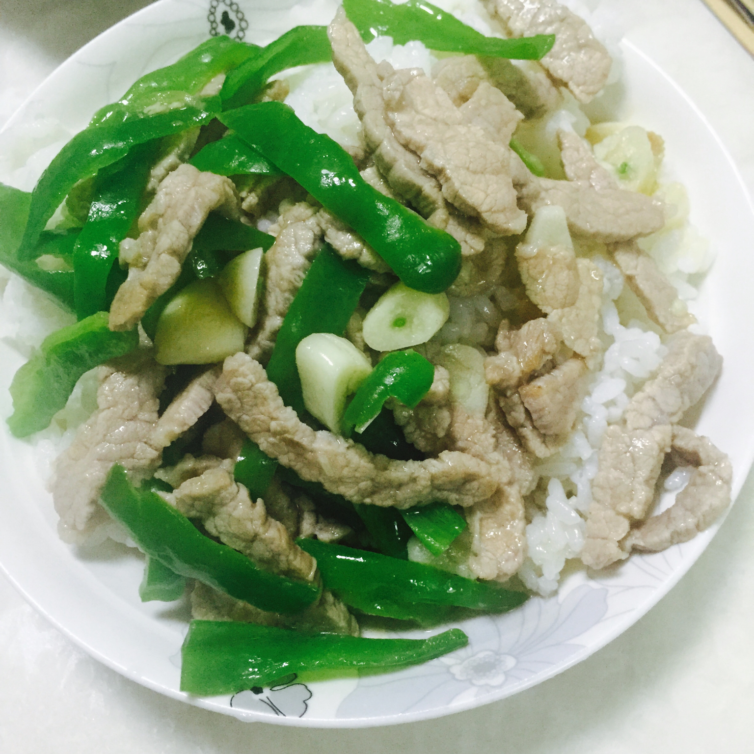 青椒牛肉炒饭