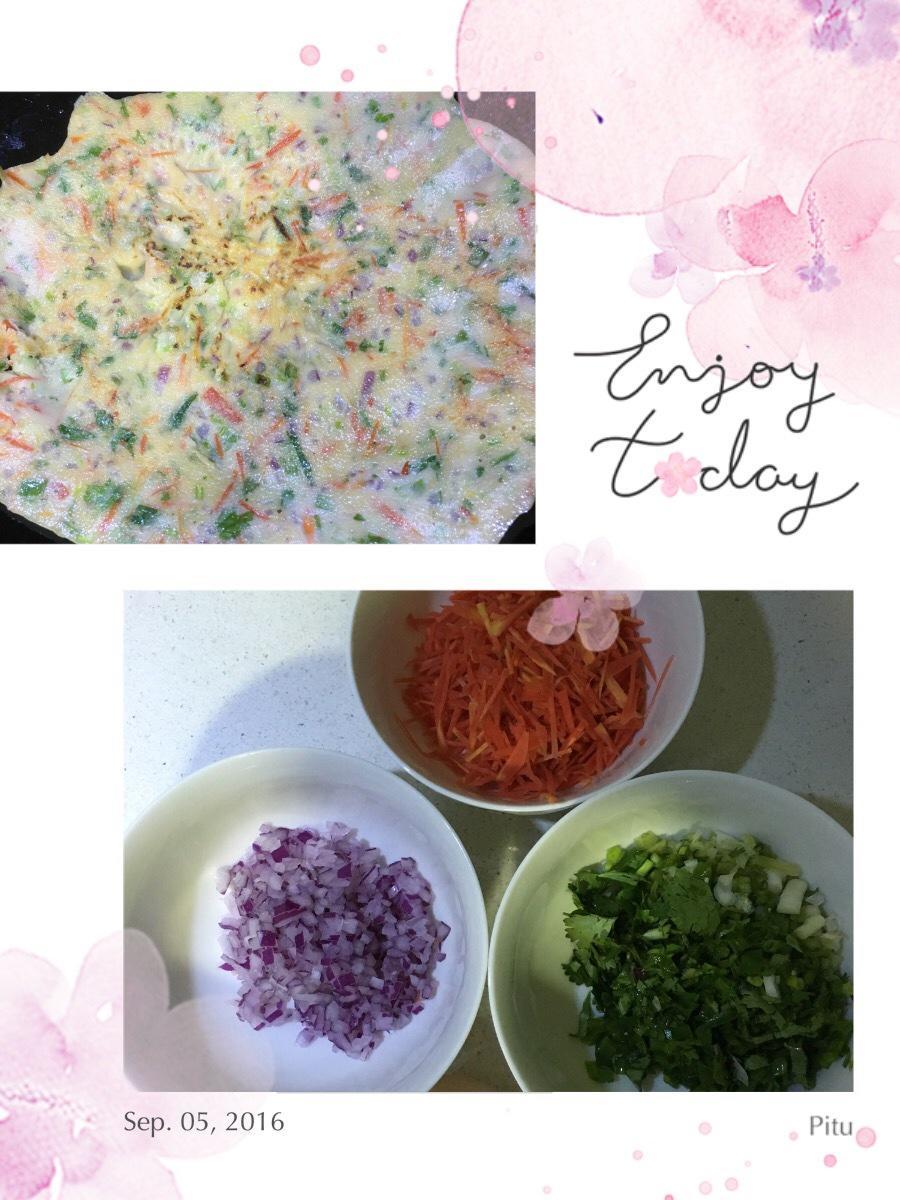 彩蔬煎饼