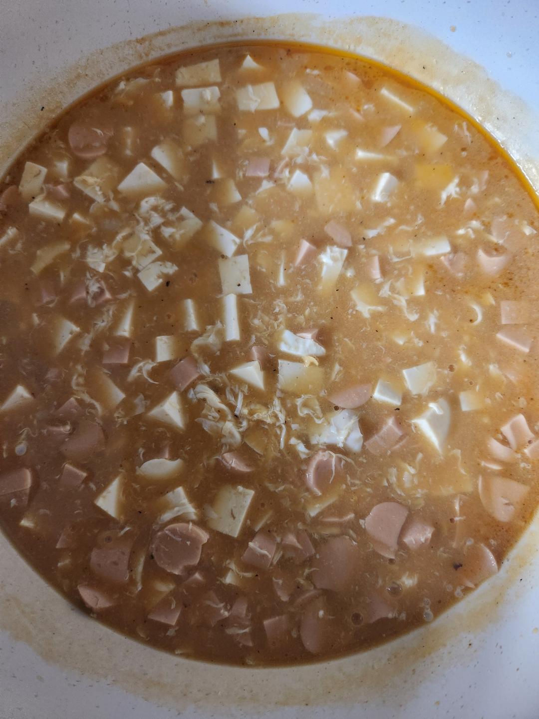 营养又鲜香的咸蛋黄豆腐煲