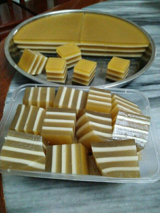 美味的“马蹄千层糕”（椰奶南瓜味）