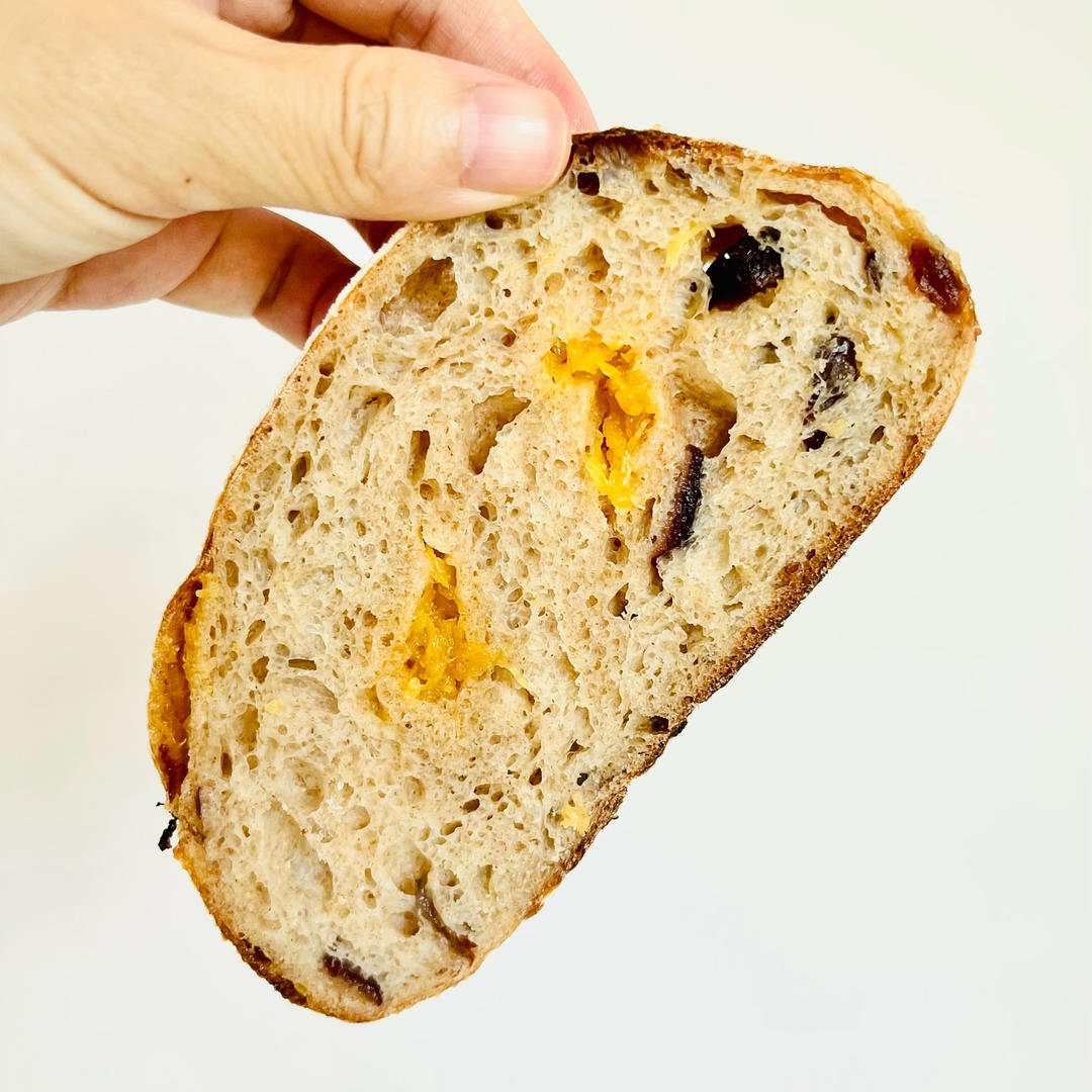 无油无糖❗️凤梨蔓越莓干全麦硬欧✌️