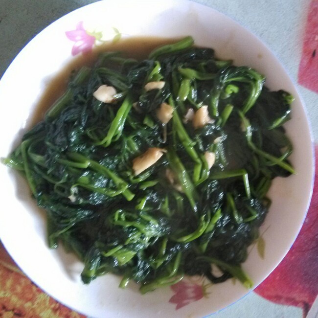 炝炒空心菜（不黑的秘密）