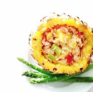 健康清新简单菠萝饭的做法