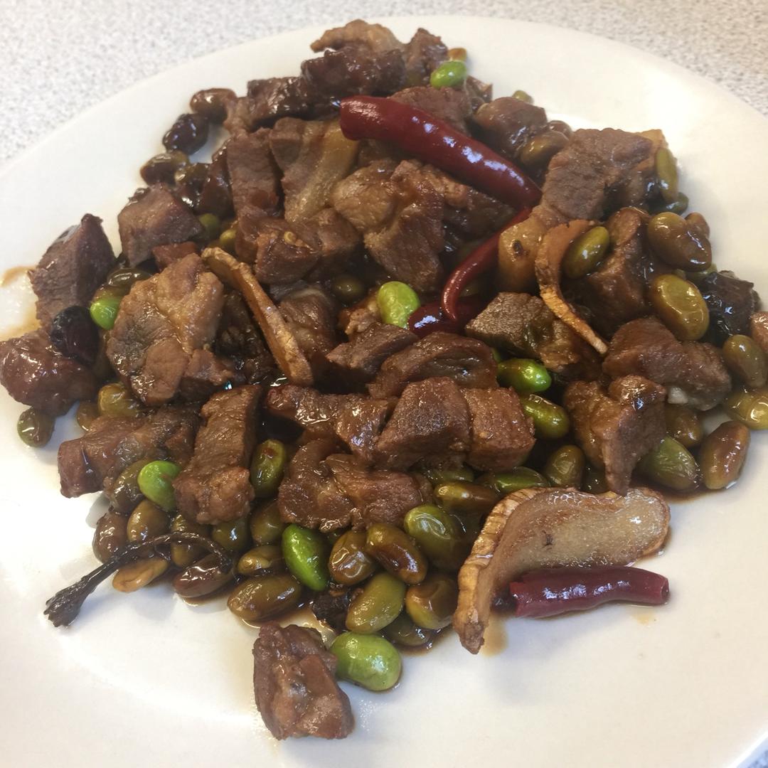 毛豆红烧肉