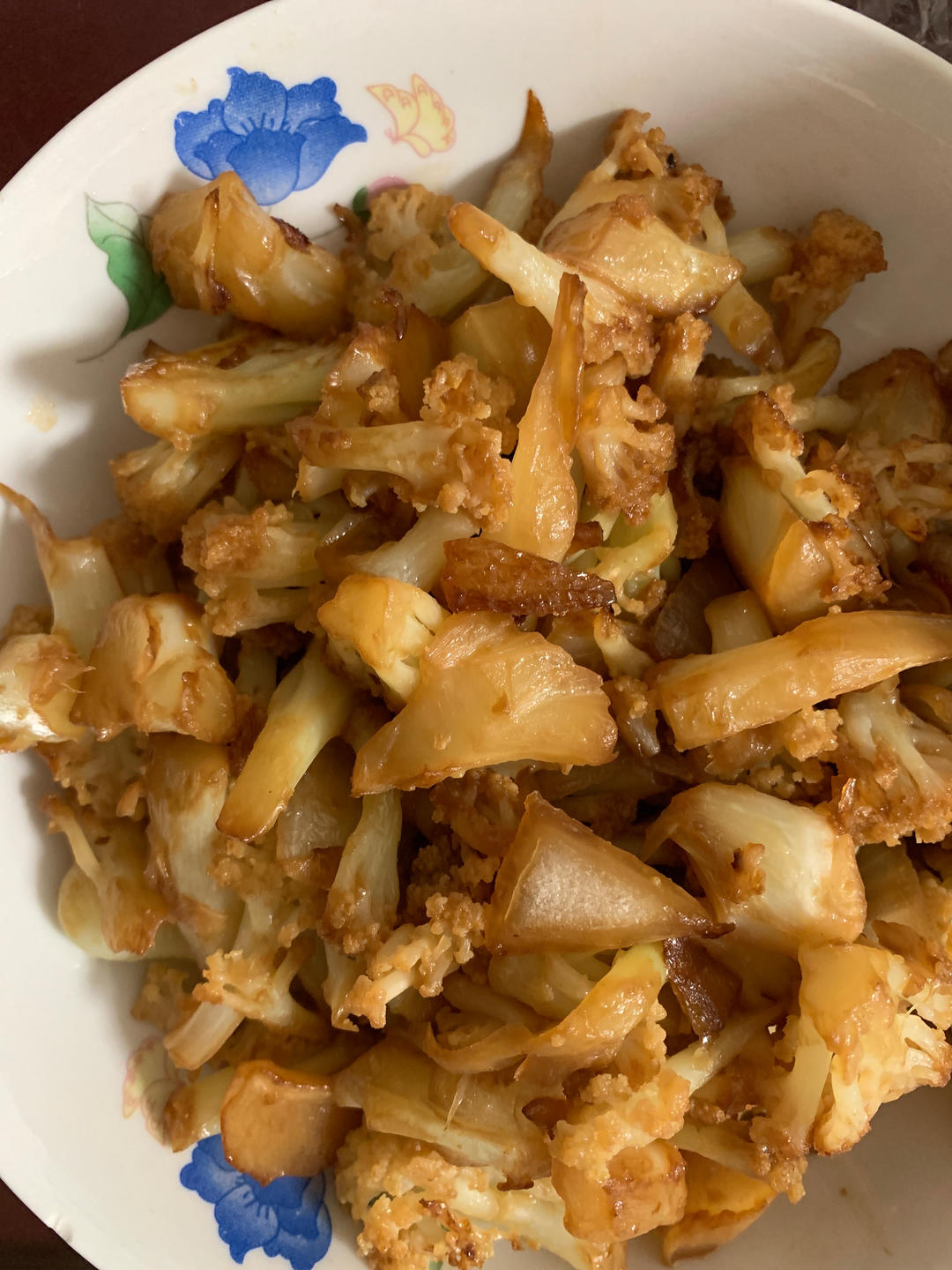 家常素炒菜花，清脆！