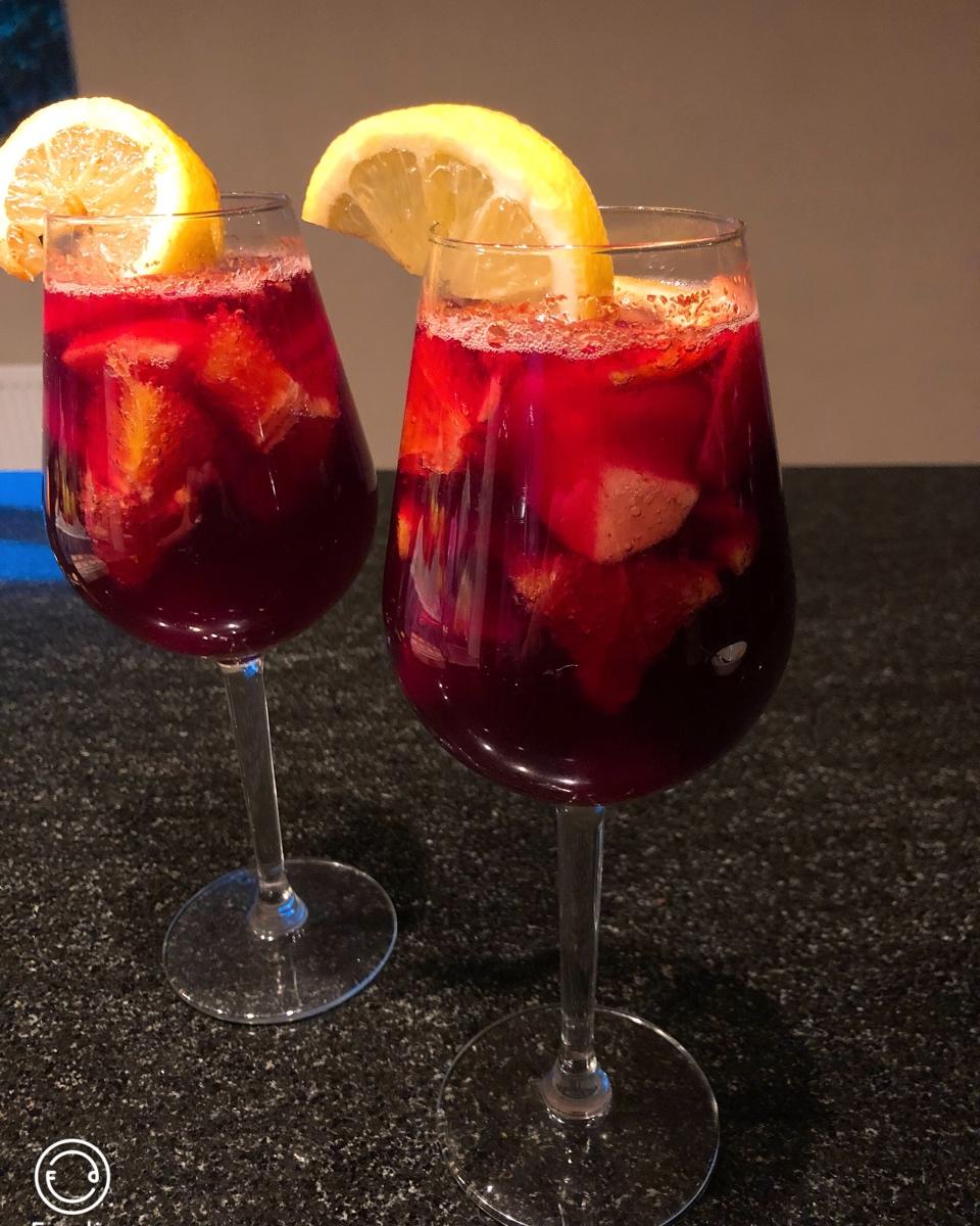 janine佳懿做的【好这口儿】西班牙海鲜饭 传统饮品sangria