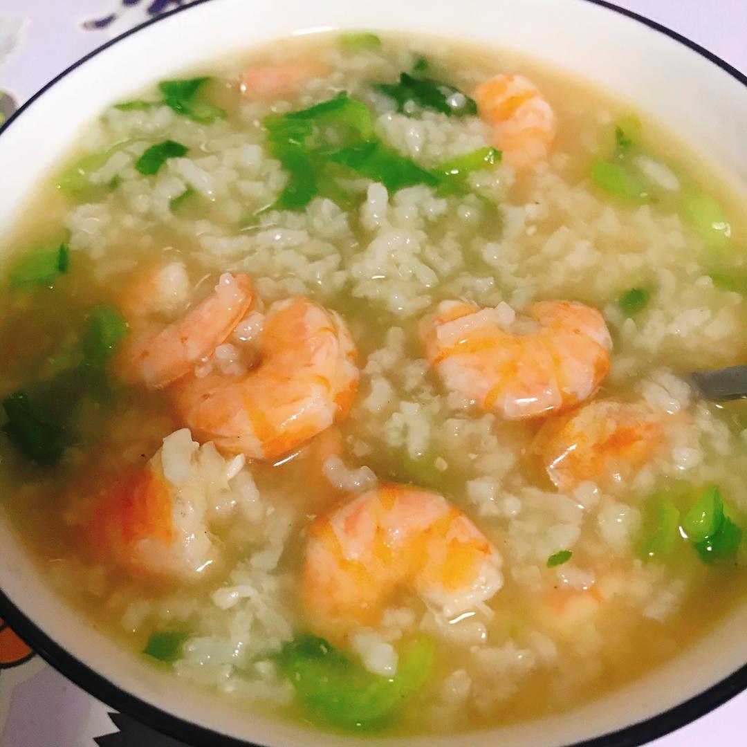 鲜虾粥的做法