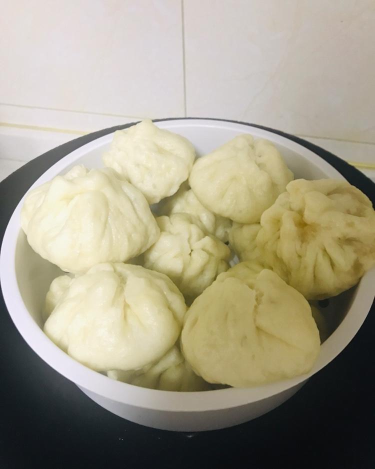 面包机揉面-肉包