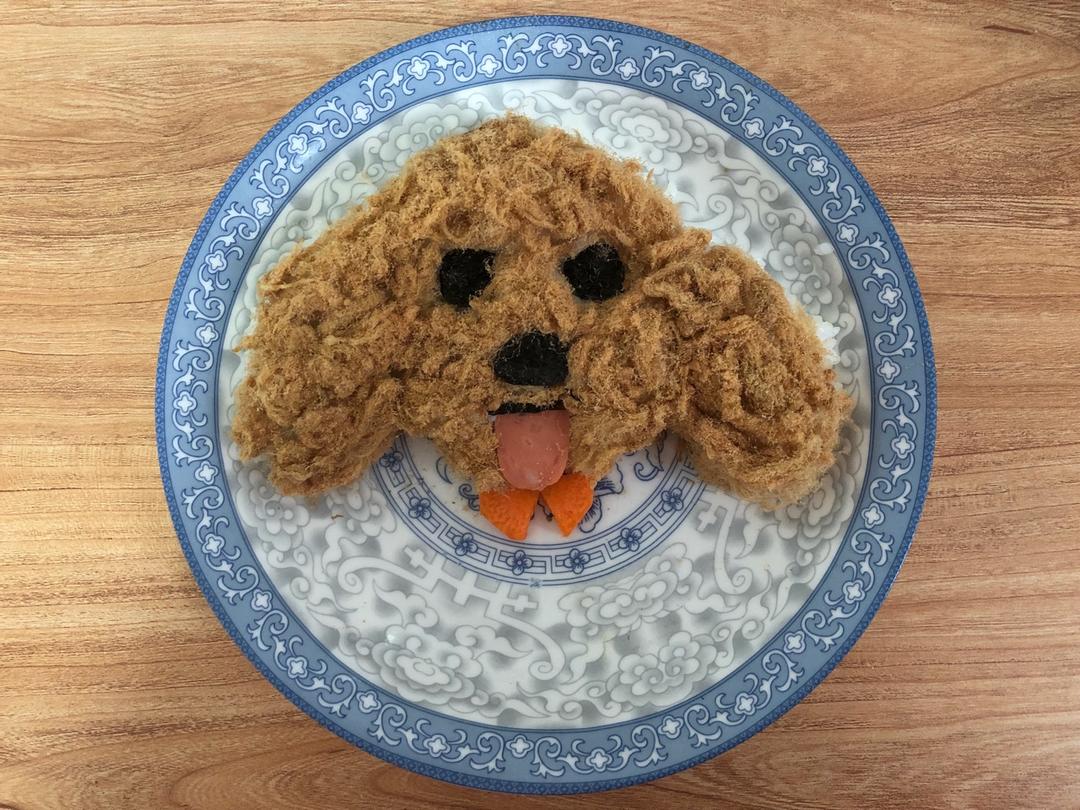 哄娃人气早餐【咸蛋黄肉松饭团】泰迪版-每天都是六一节