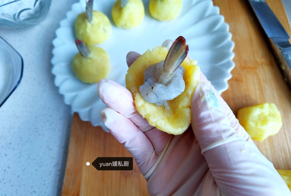 凤尾虾球（年夜饭.菜系）的做法 步骤5