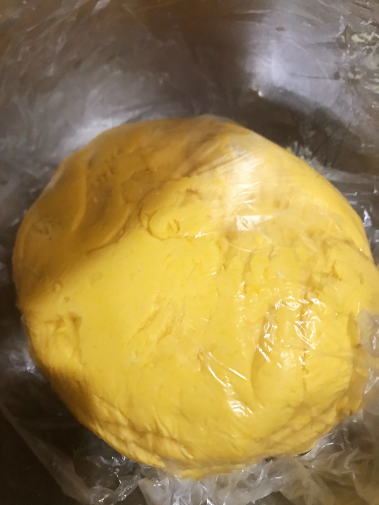 香煎雪花❄️南瓜饼的做法 步骤2