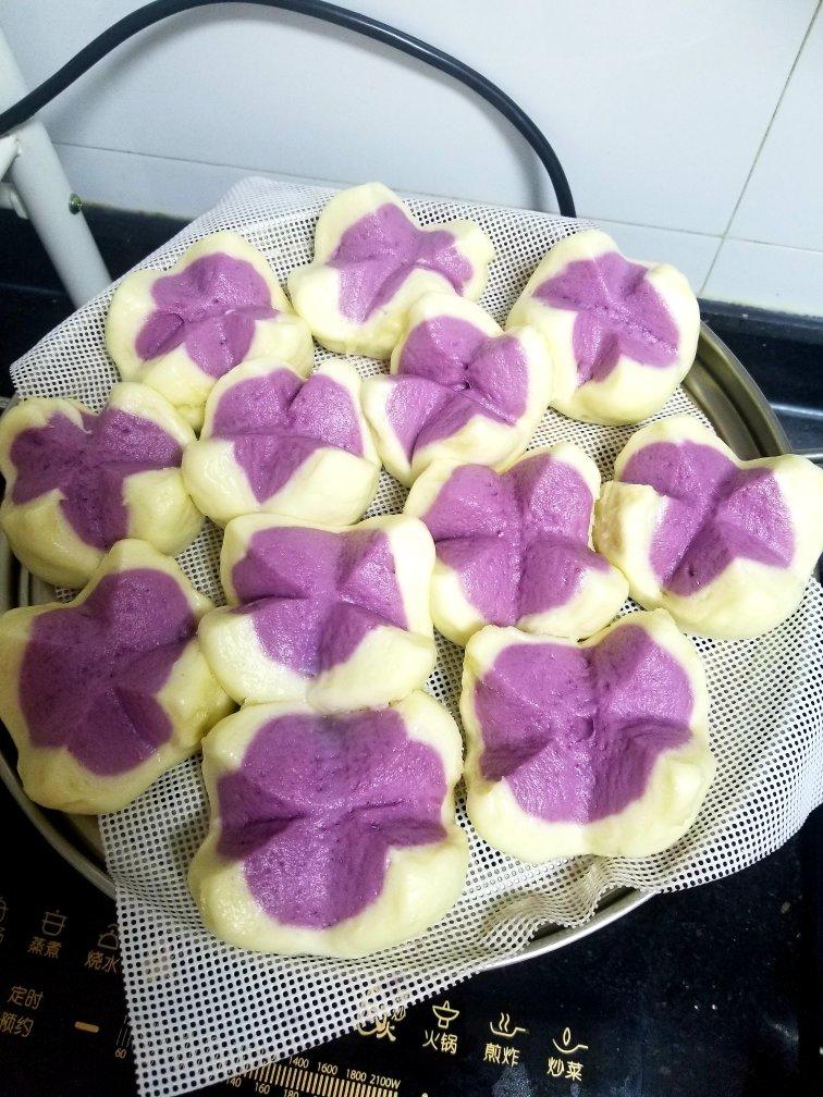 紫薯开花馒头