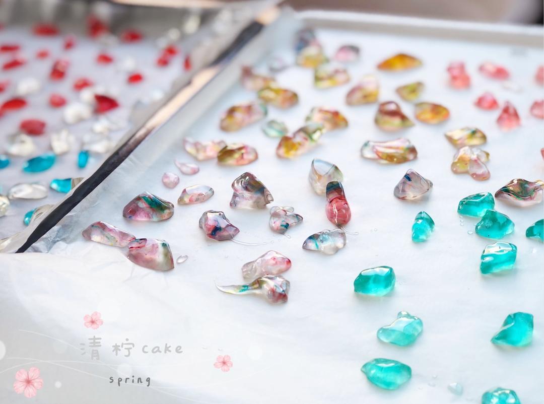 超简单晶莹剔透宝石琥珀糖